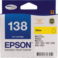 Epson No. 138 Yellow High Yield Ink Cartridge